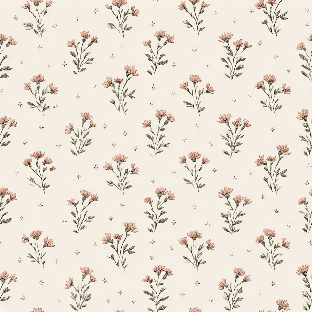 Fleurette Wallpaper - Painted Paper