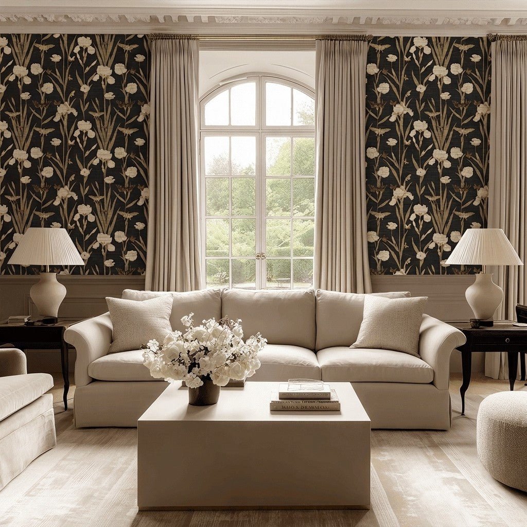 Flint River Faux Grasscloth Wallpaper - Painted Paper