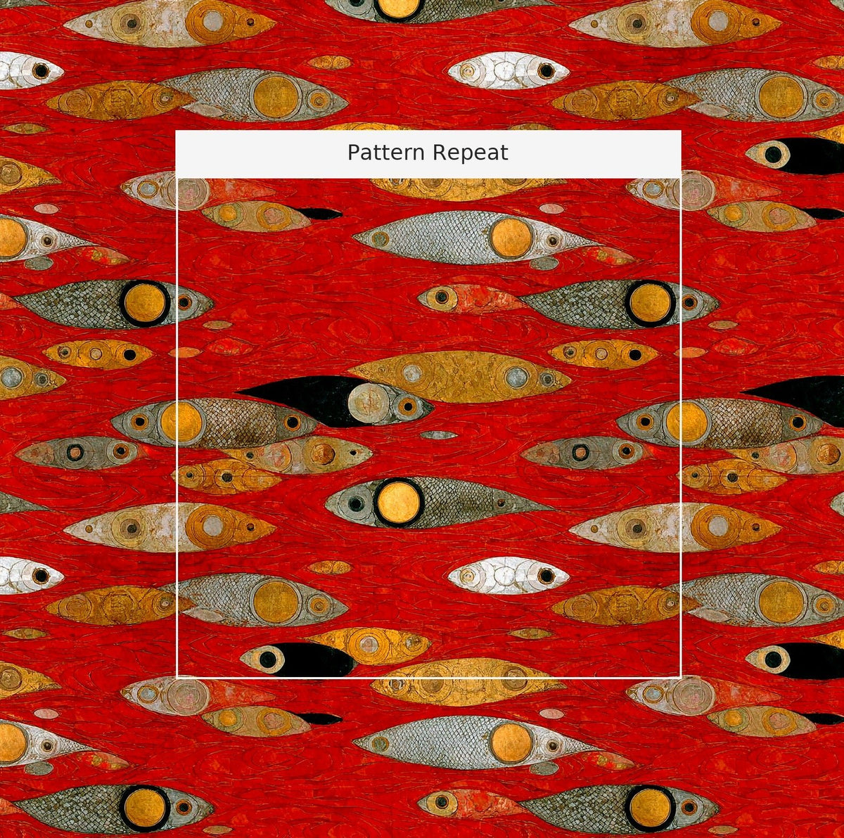Floating - Fabric - Painted Paper
