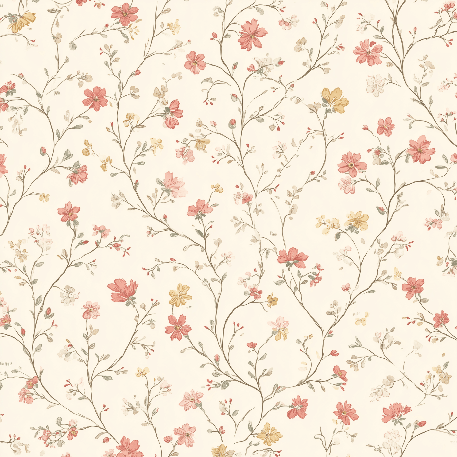 Flonnie Floral Wallpaper - Painted Paper
