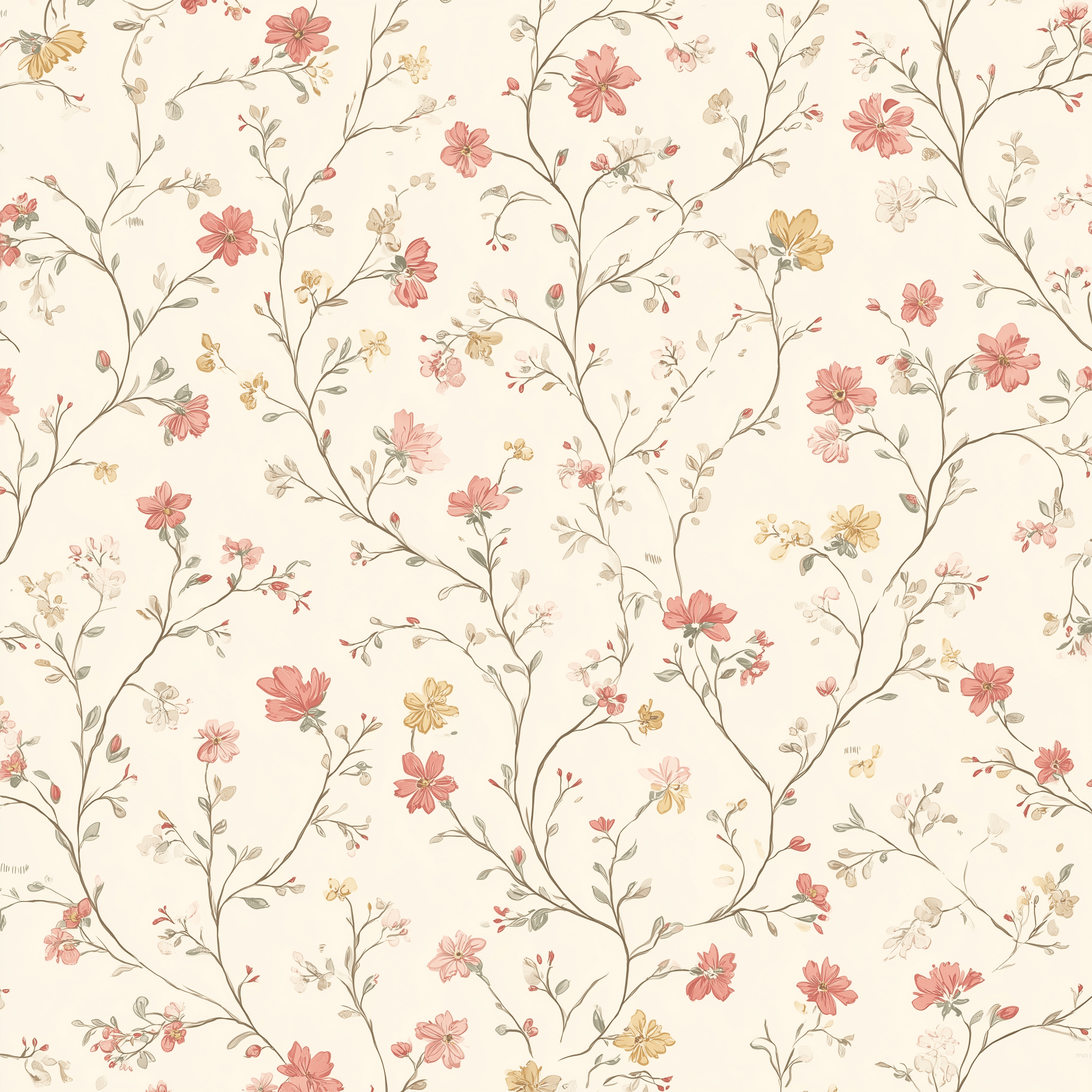 Flonnie Floral Wallpaper - Painted Paper