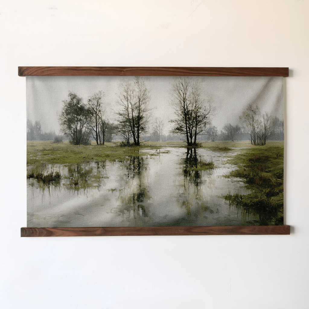 Flooded Meadow - Tapestry - Painted Paper