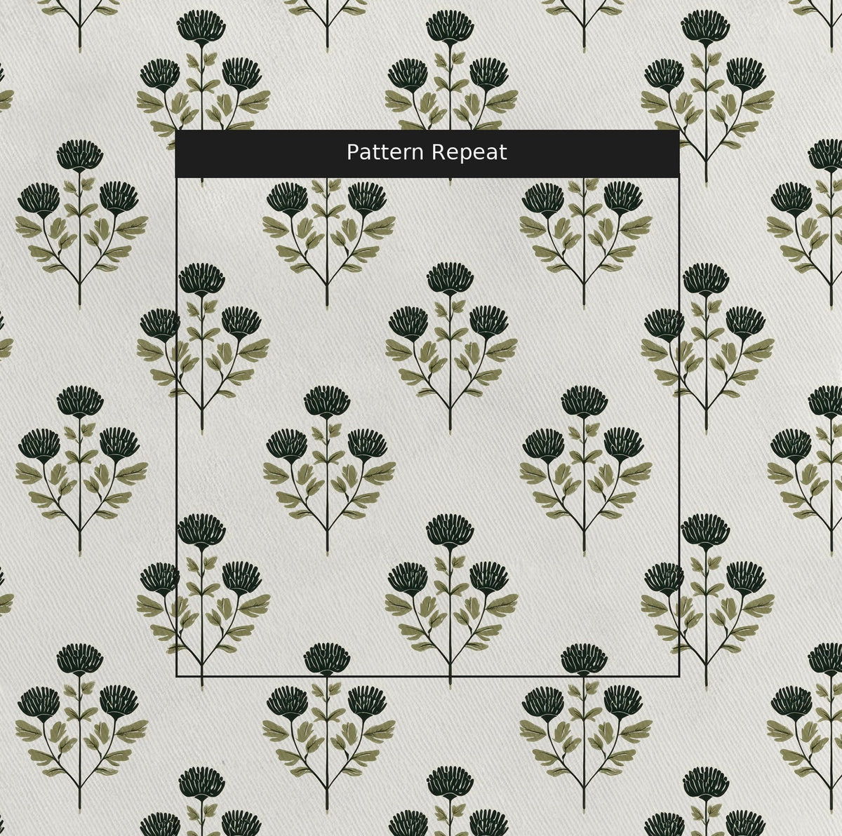 Flora Folk - Fabric - Painted Paper