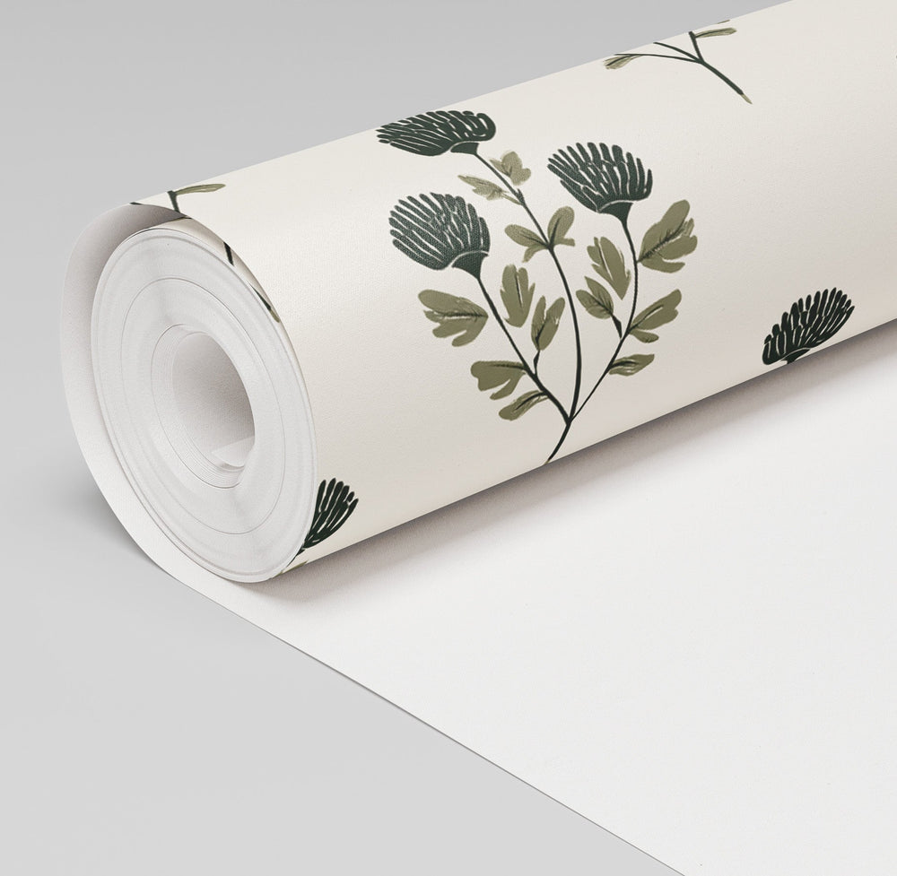 Flora Folk Wallpaper - Painted Paper