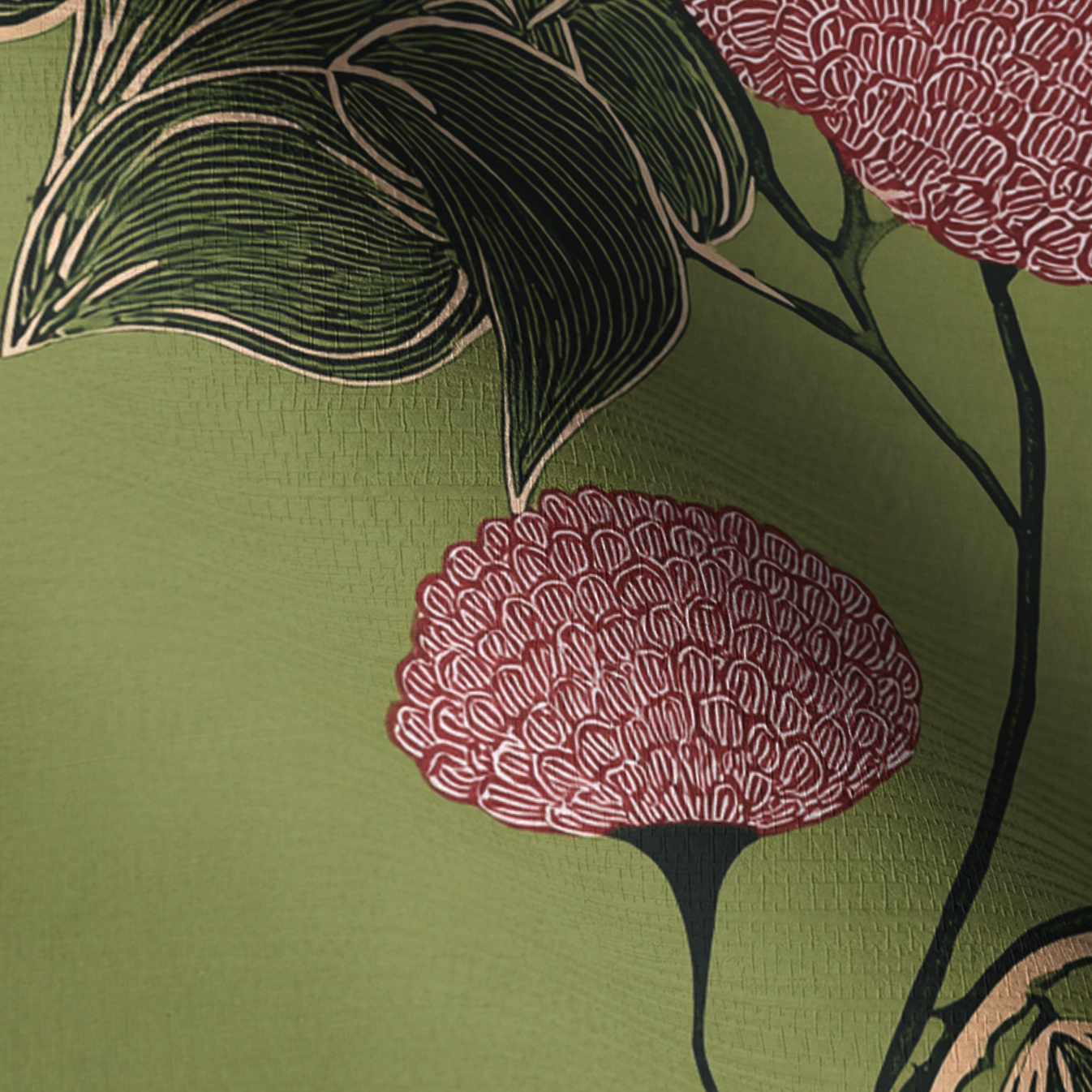 Flora Fresco Faux Grasscloth Wallpaper