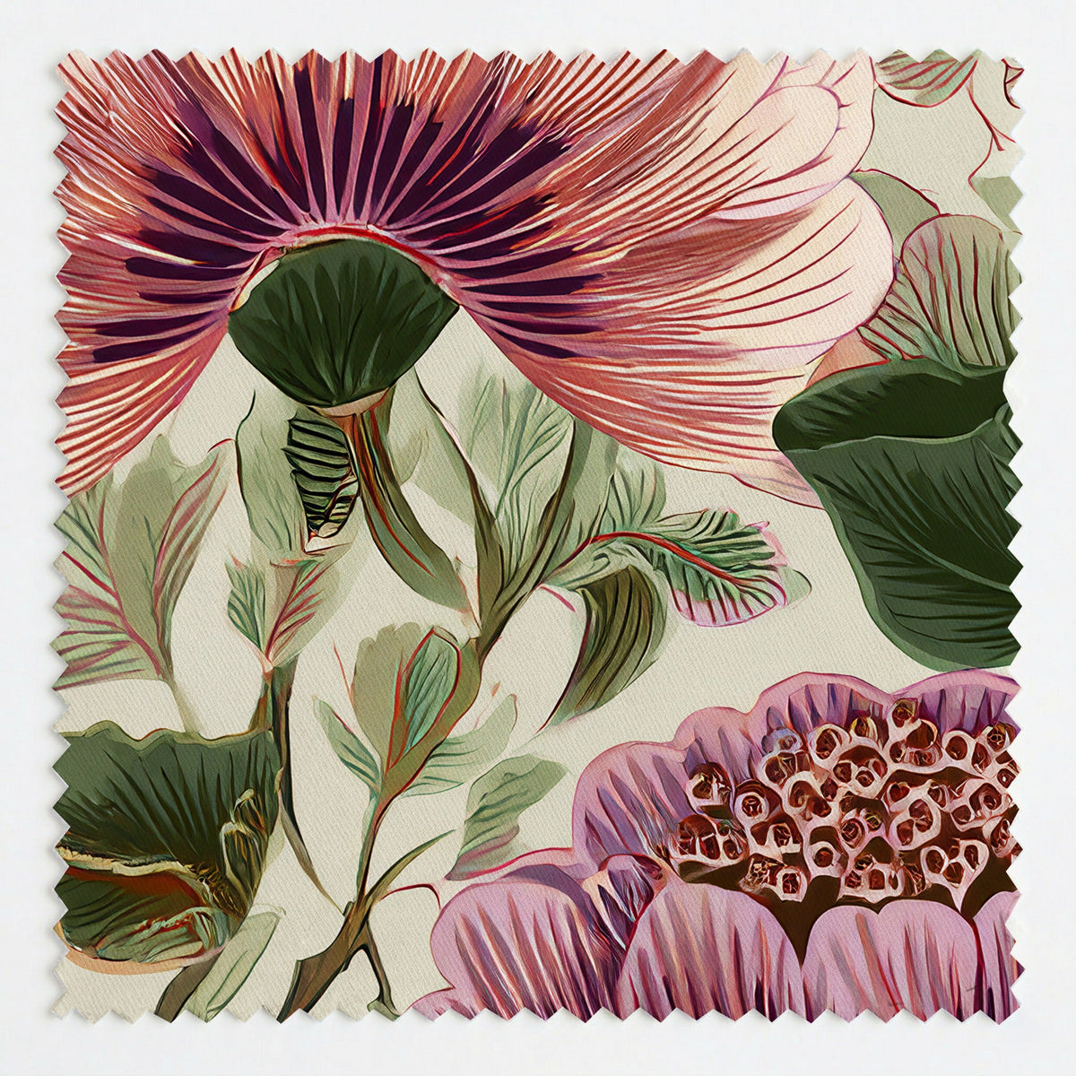 Floral Escape - Fabric - Painted Paper