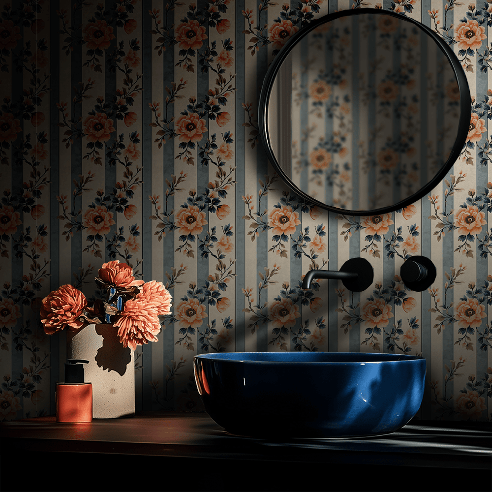Florentine Stripes Wallpaper - Painted Paper