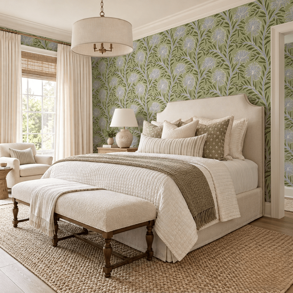 Flourish & Frill Wallpaper - Painted Paper