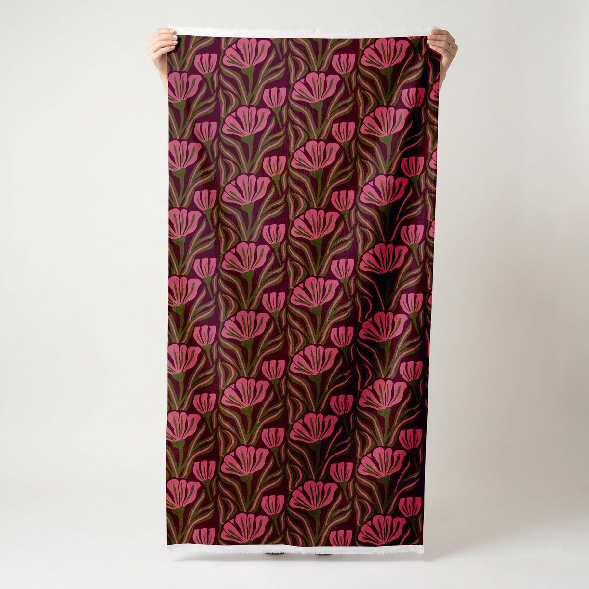 Flower Power - Fabric - Painted Paper