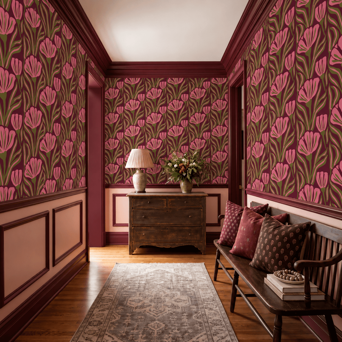 Flower Power Wallpaper - Painted Paper