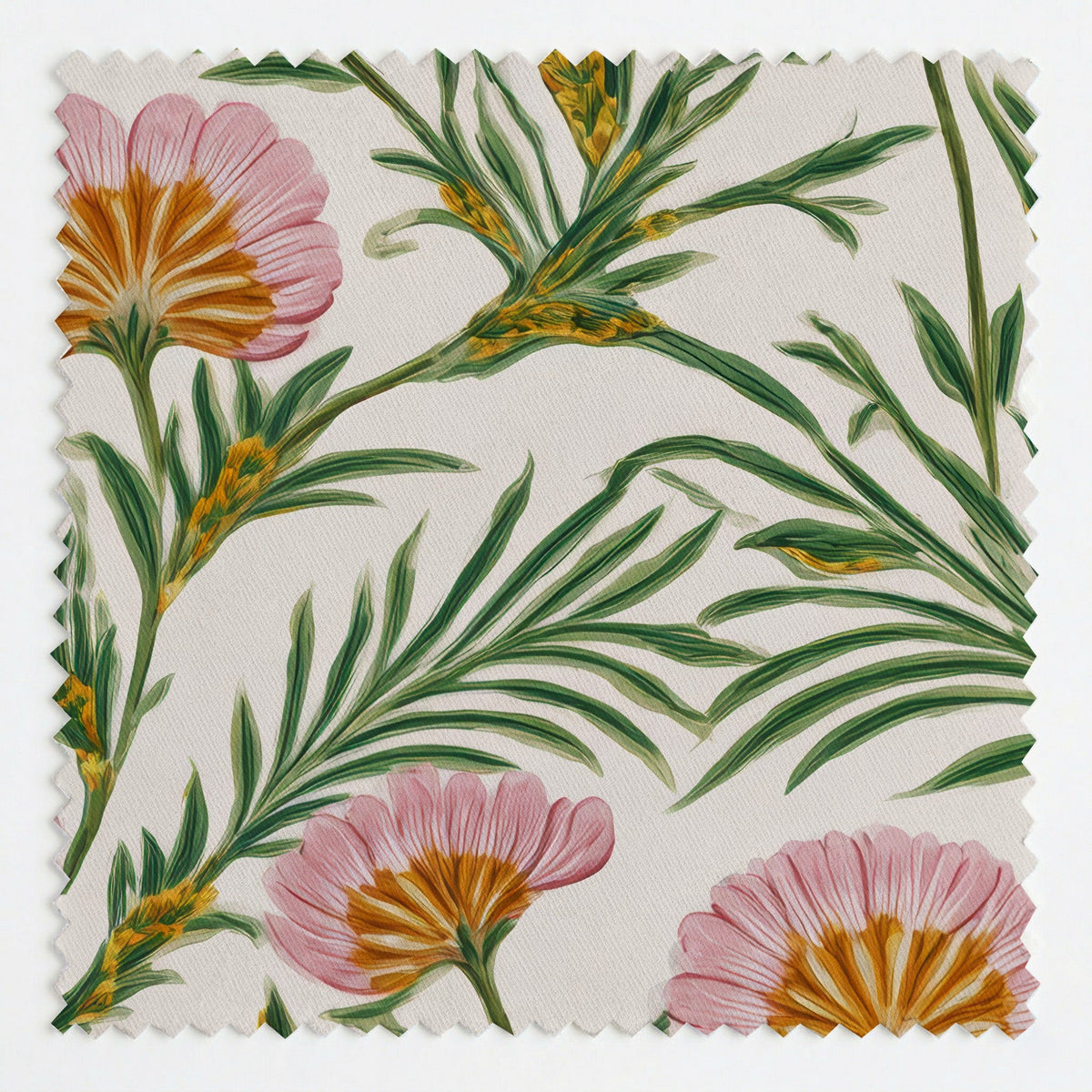 Folk Flor - Fabric - Painted Paper