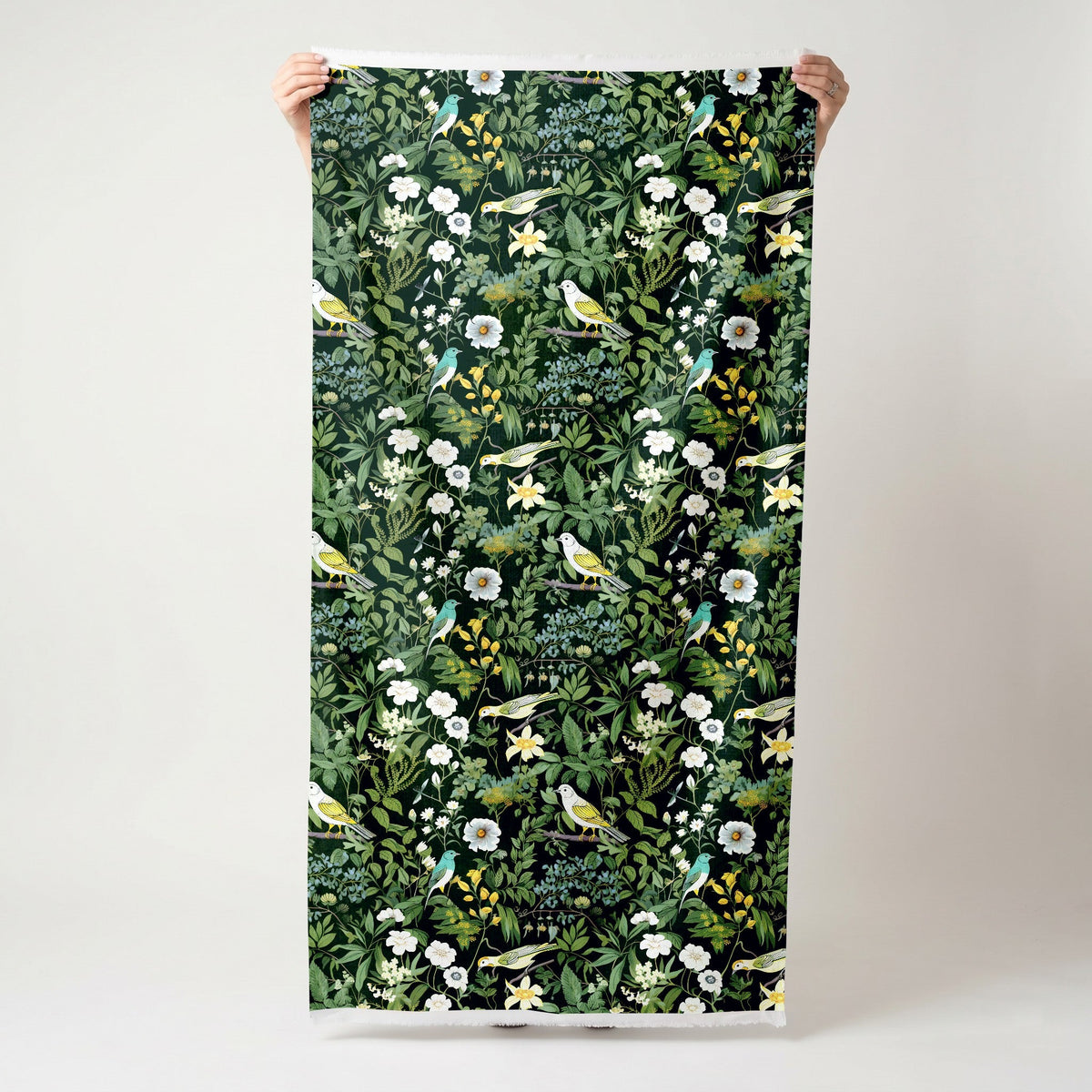 Forest Birds - Fabric - Painted Paper