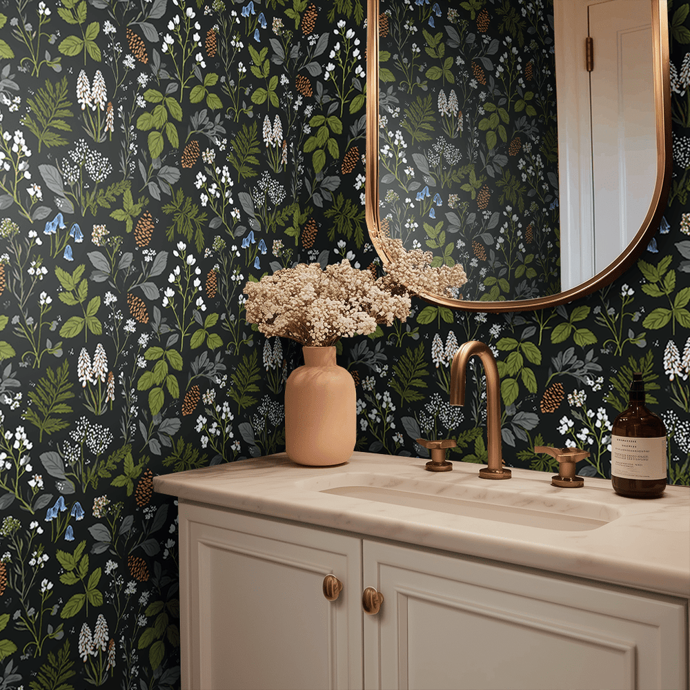 Forest Floor Wallpaper - Painted Paper