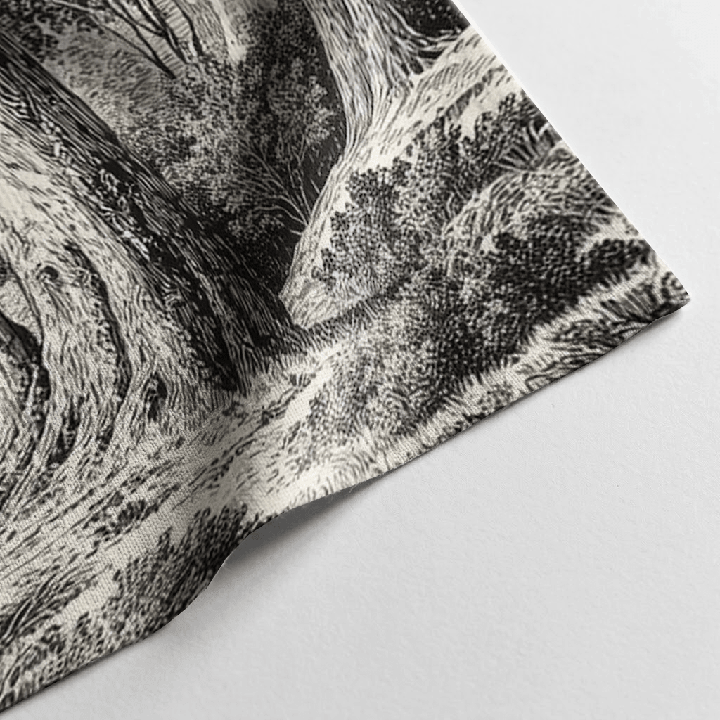 Forest Linework - Tapestry - Painted Paper