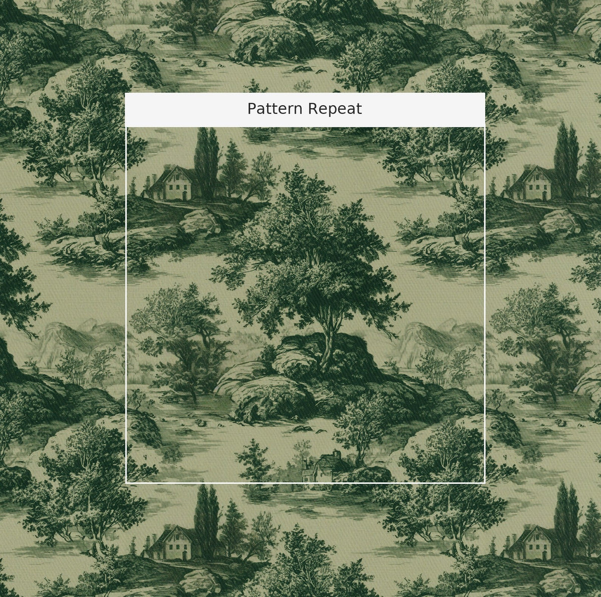 Forrest Ink Toile - Fabric - Painted Paper