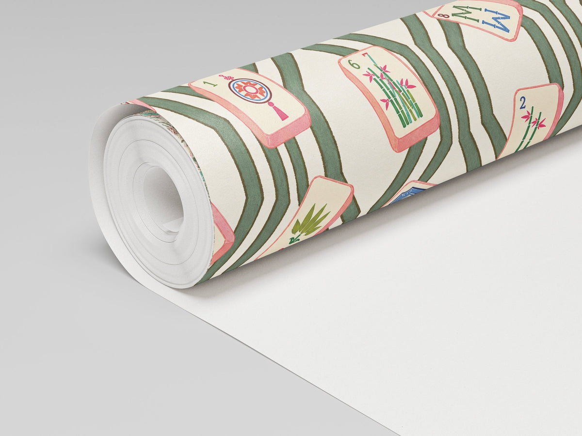 Four Winds Mahjong Wallpaper - Painted Paper