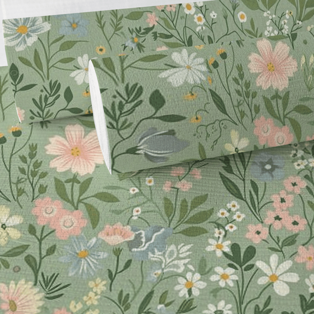 Francesca Faux Grasscloth Wallpaper - Painted Paper