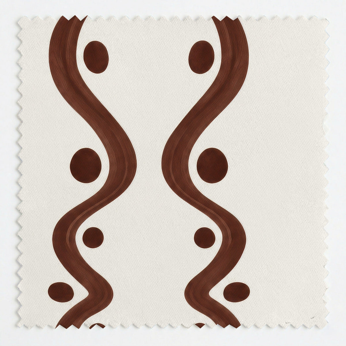 Frill Seeker - Chocolate - Fabric - Painted Paper
