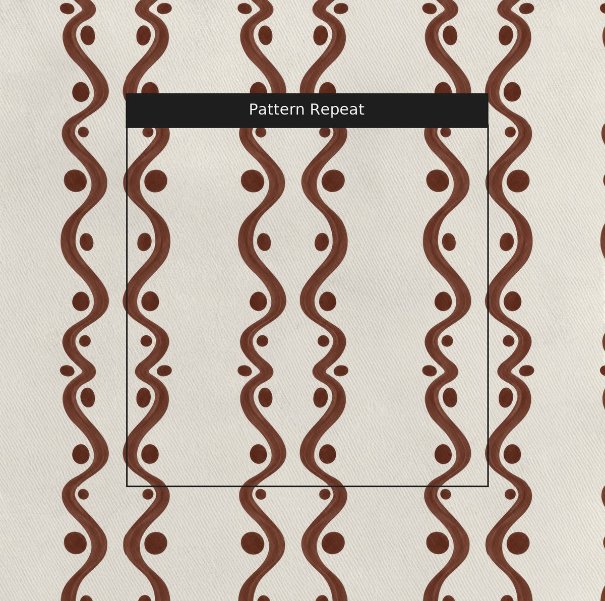 Frill Seeker - Chocolate - Fabric - Painted Paper