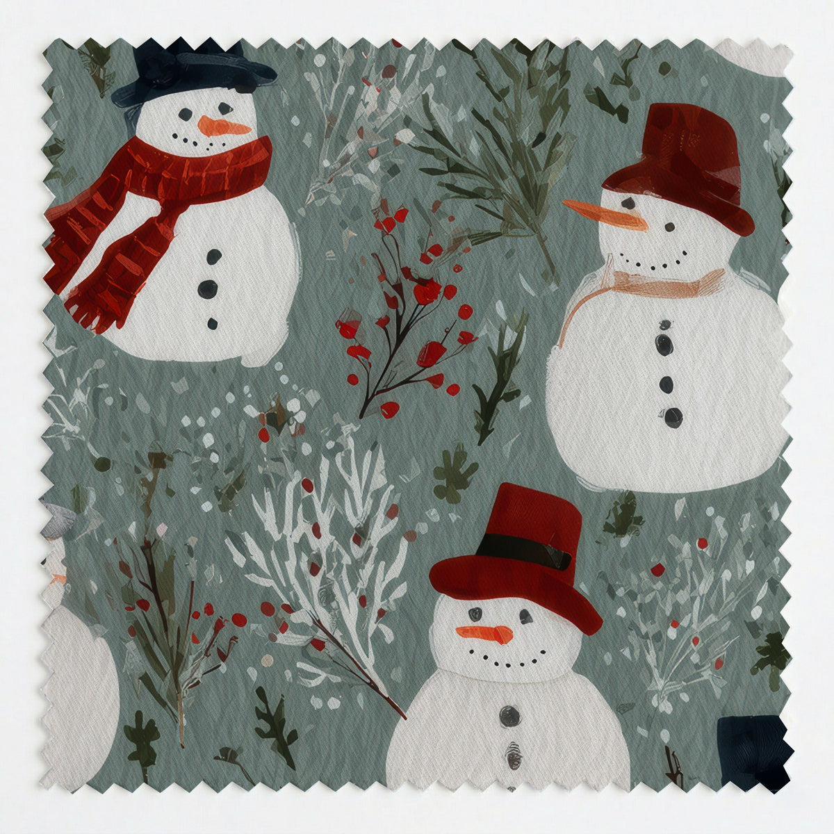 Frosted Companions - Fabric - Painted Paper