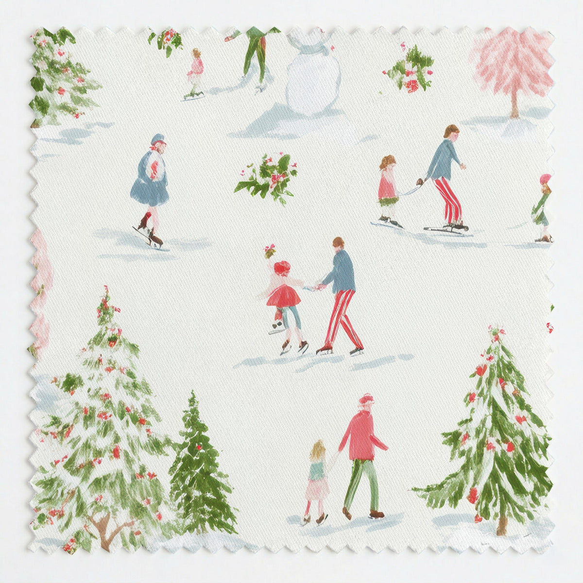 Frosted Forest - Fabric - Painted Paper