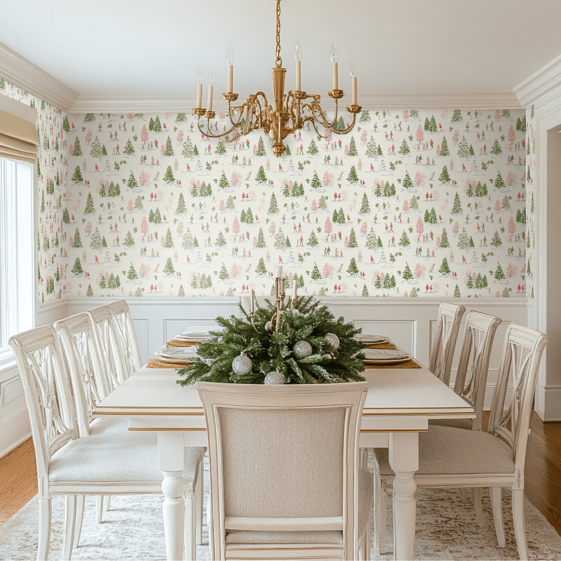 Frosted Forest Wallpaper - Painted Paper