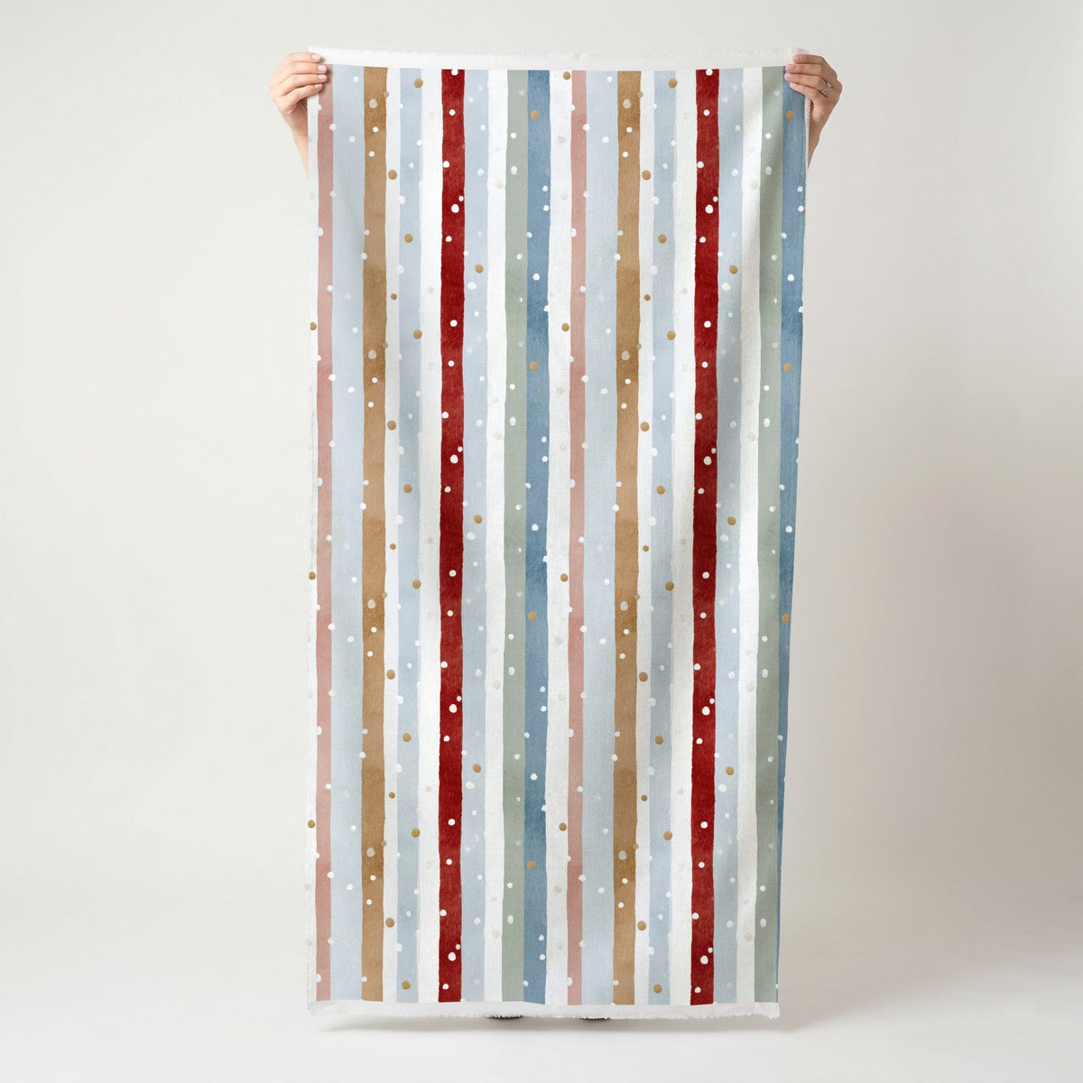 Frosted Stripes - Fabric - Painted Paper