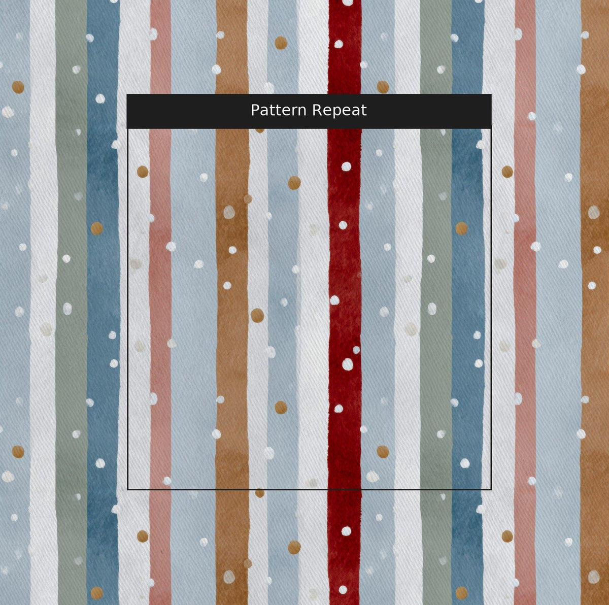 Frosted Stripes - Fabric - Painted Paper