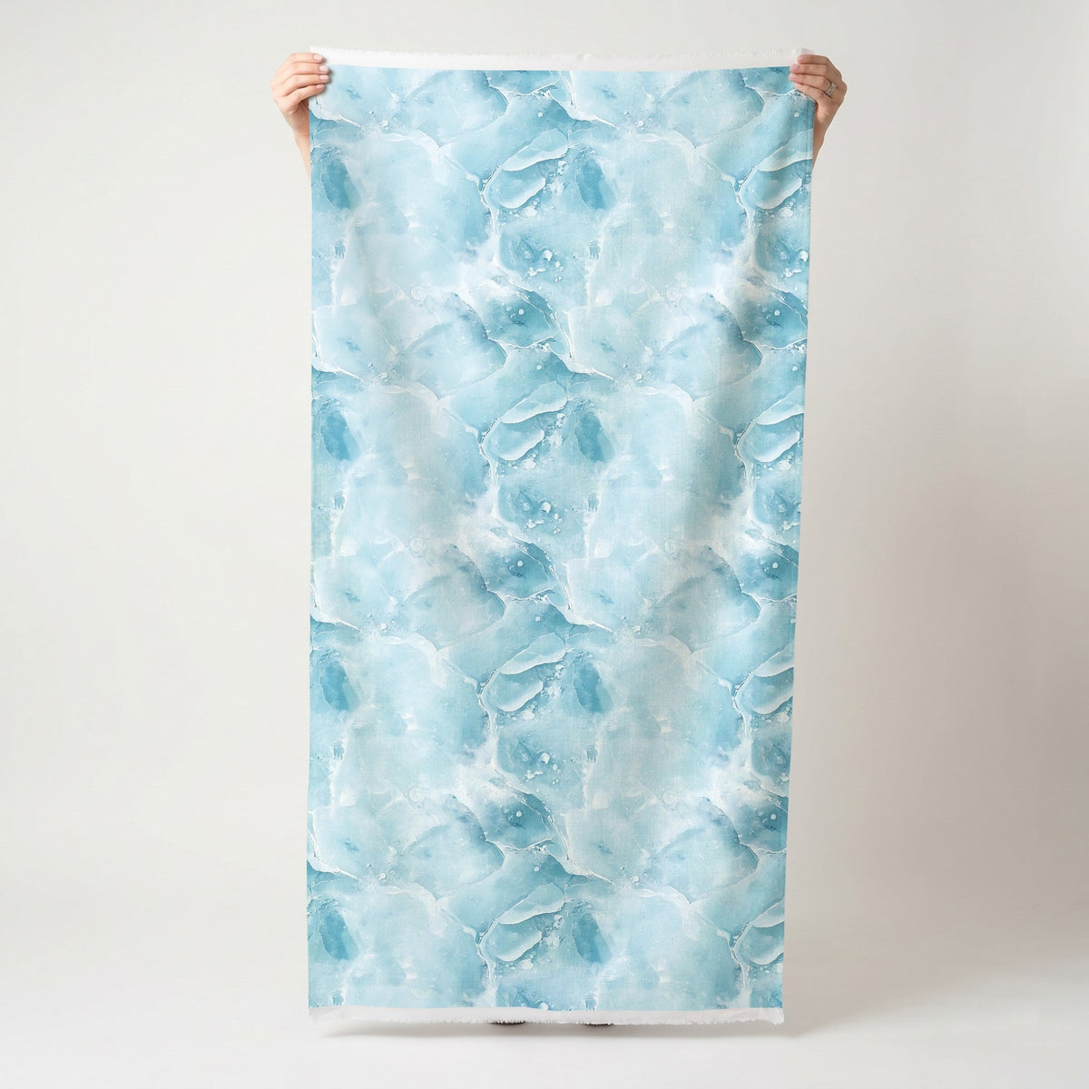 Frozen Elegance - Fabric - Painted Paper