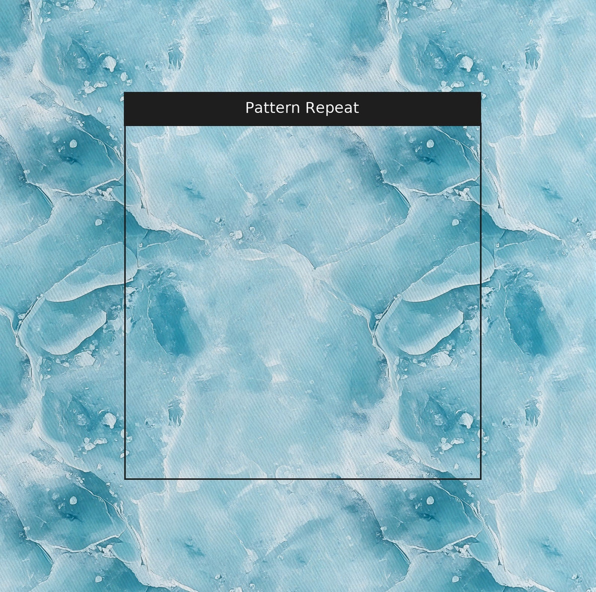 Frozen Elegance - Fabric - Painted Paper