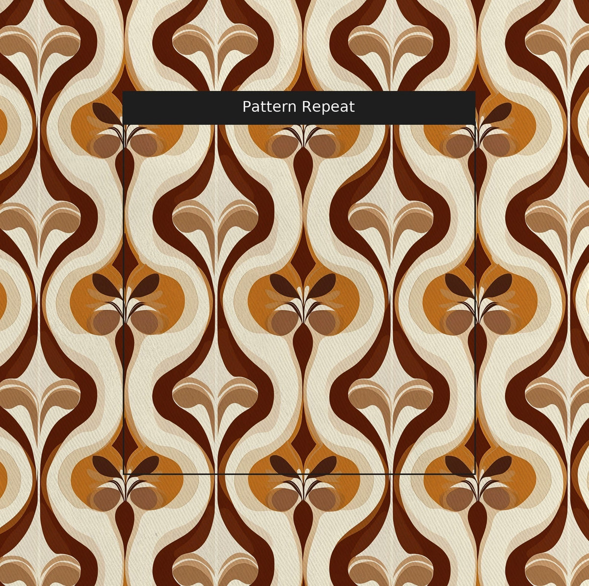 Funky Flow - Fabric - Painted Paper
