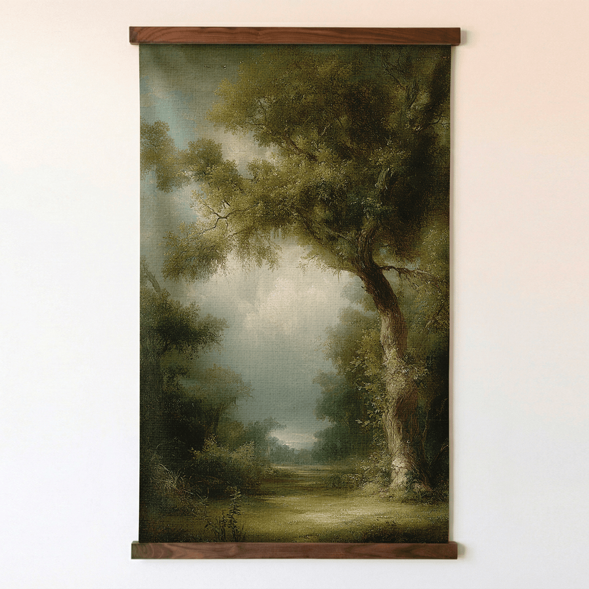 Garden at Nightfall - Tapestry - Painted Paper