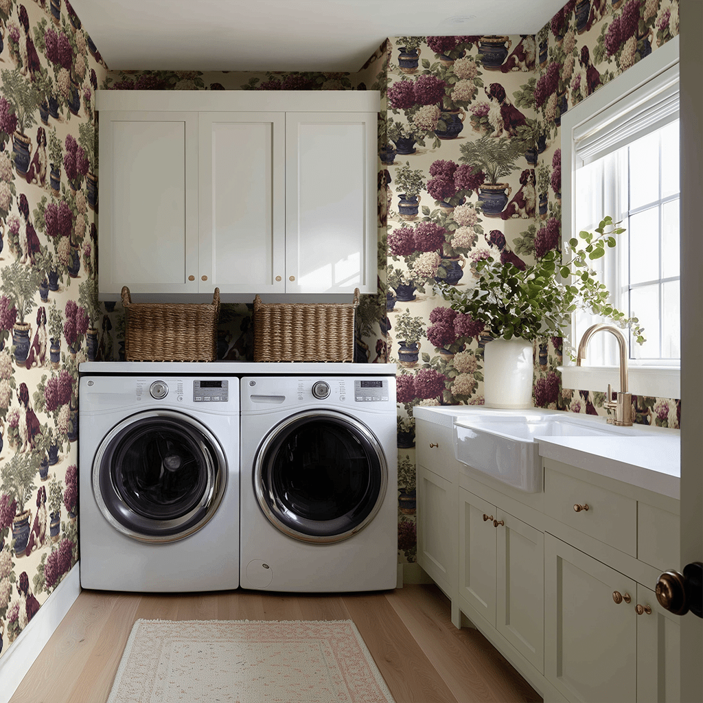 Garden Guard Wallpaper - Painted Paper