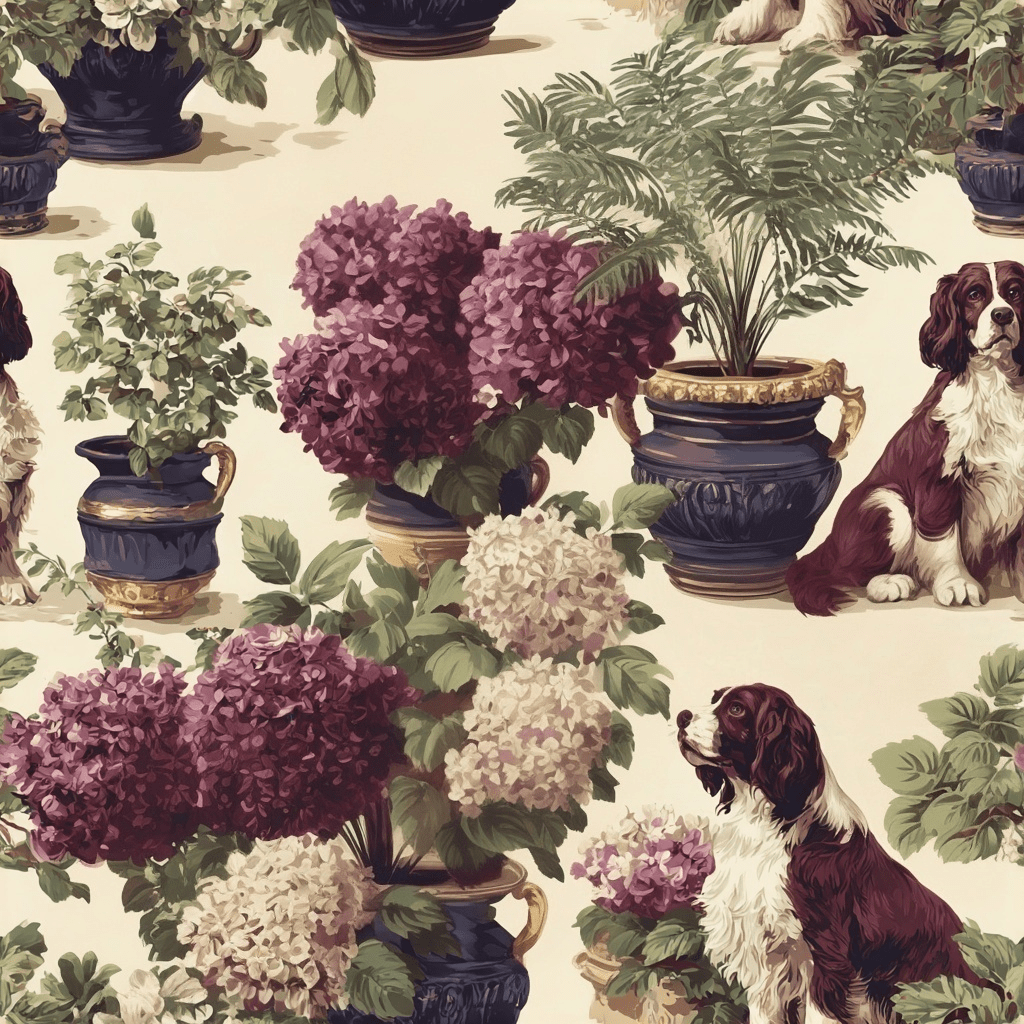 Garden Guard Wallpaper - Painted Paper