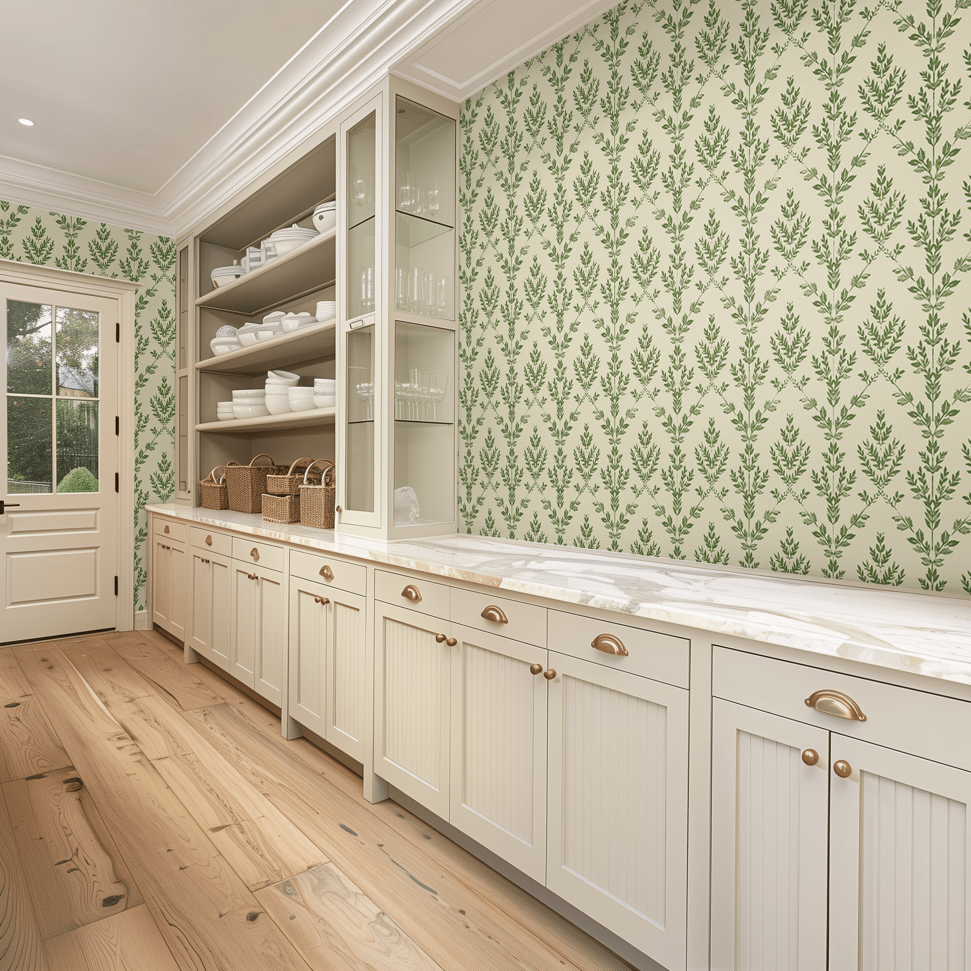Garden Lattice Wallpaper - Painted Paper