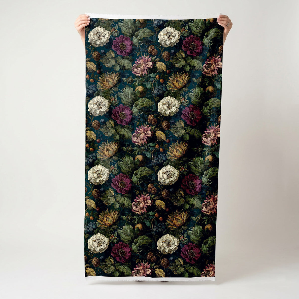 Garden Night - Fabric - Painted Paper