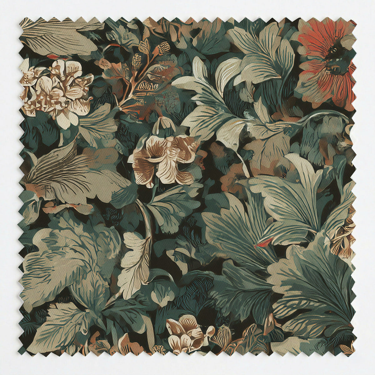 Garden Weave Pattern - Fabric - Painted Paper