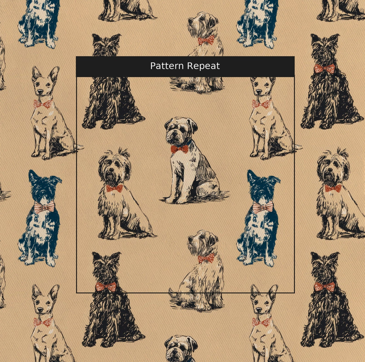 Gentleman's Pack - Fabric - Painted Paper