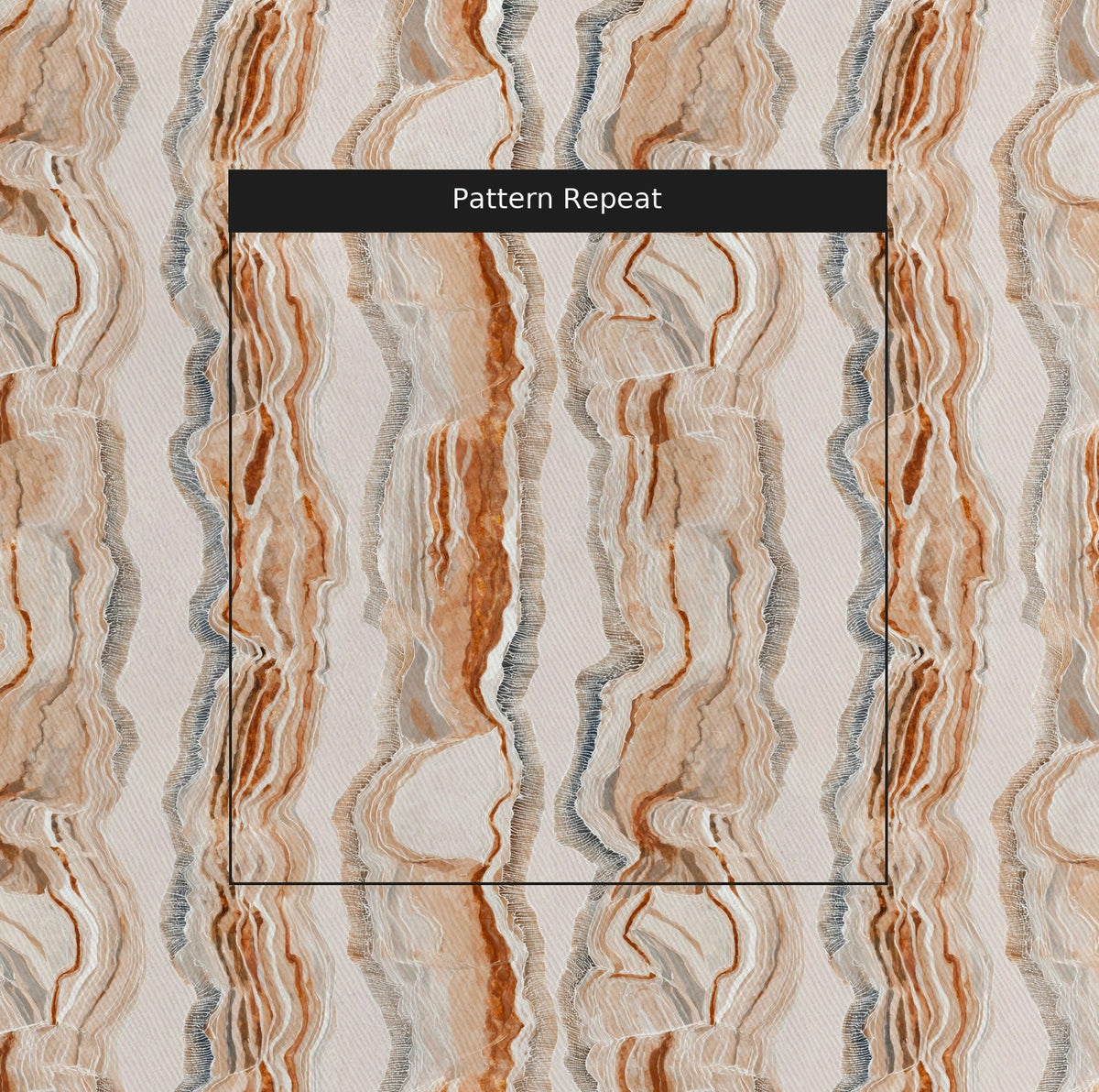Geo Stripes - Fabric - Painted Paper