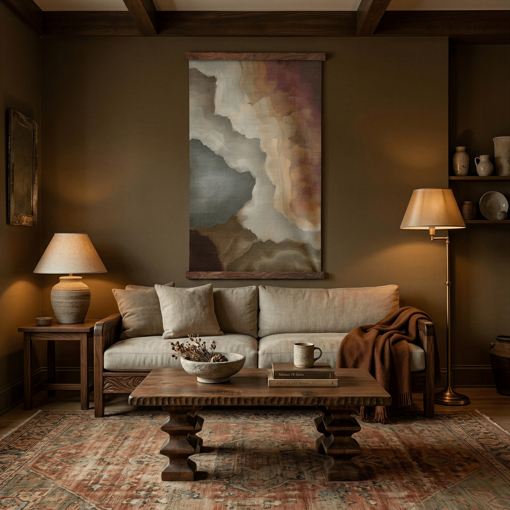 Geode Study - Tapestry - Painted Paper