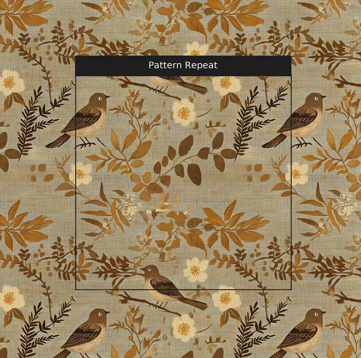 Gilded Birch - Fabric - Painted Paper