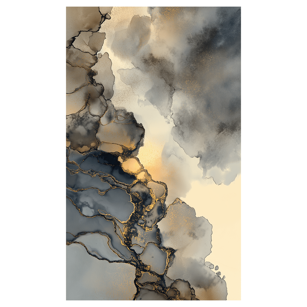 Gilded Current - Tapestry - Painted Paper
