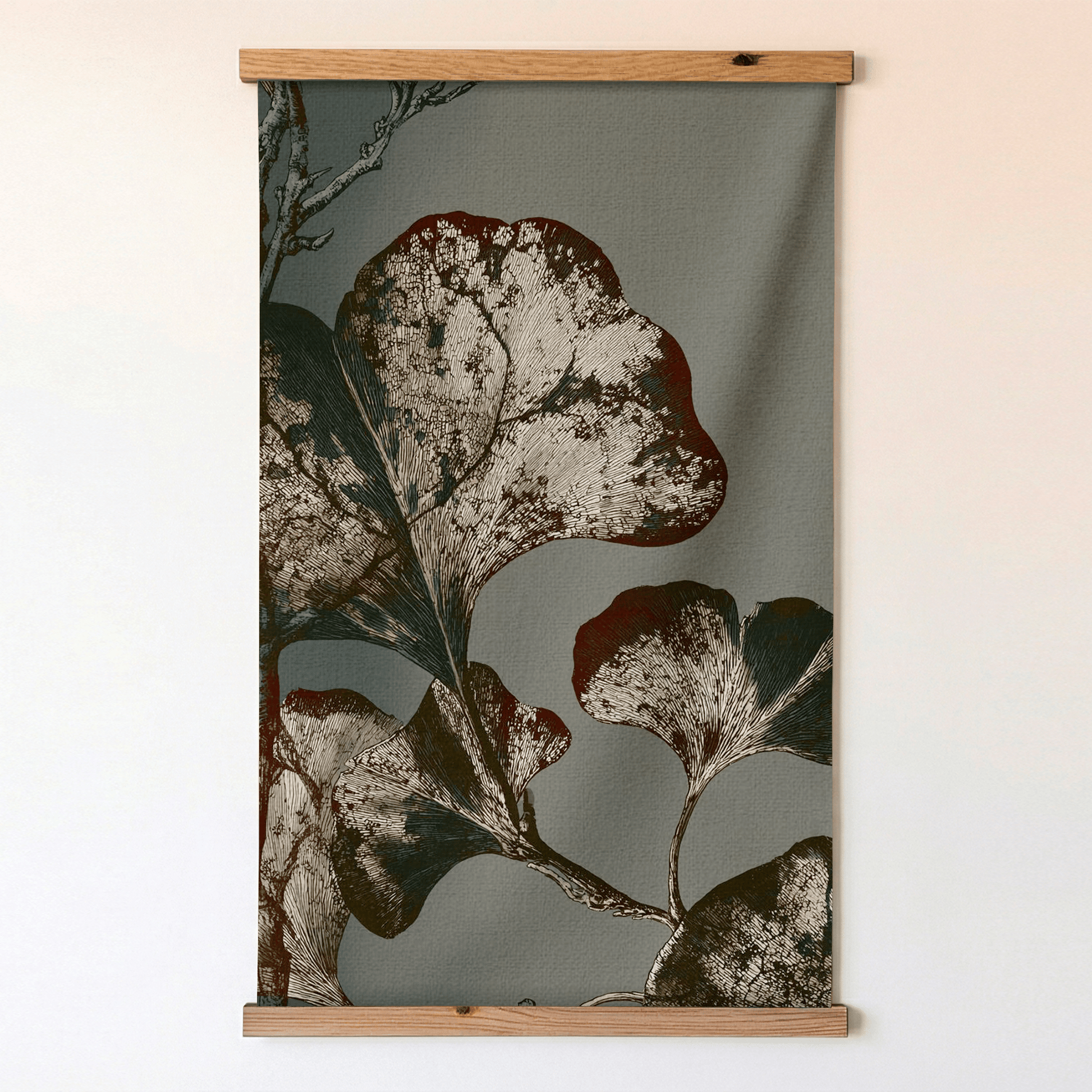 Gilded Ginkgo - Tapestry - Painted Paper