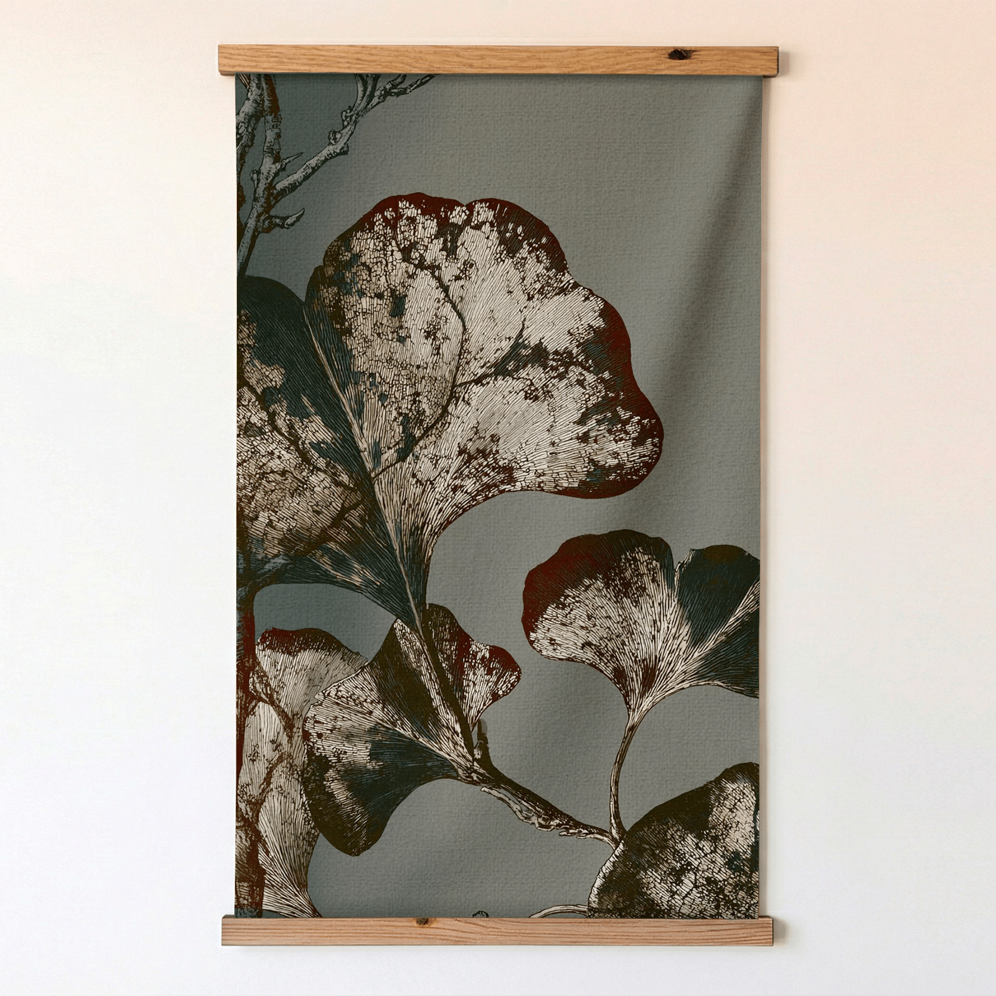 Gilded Ginkgo - Tapestry - Painted Paper