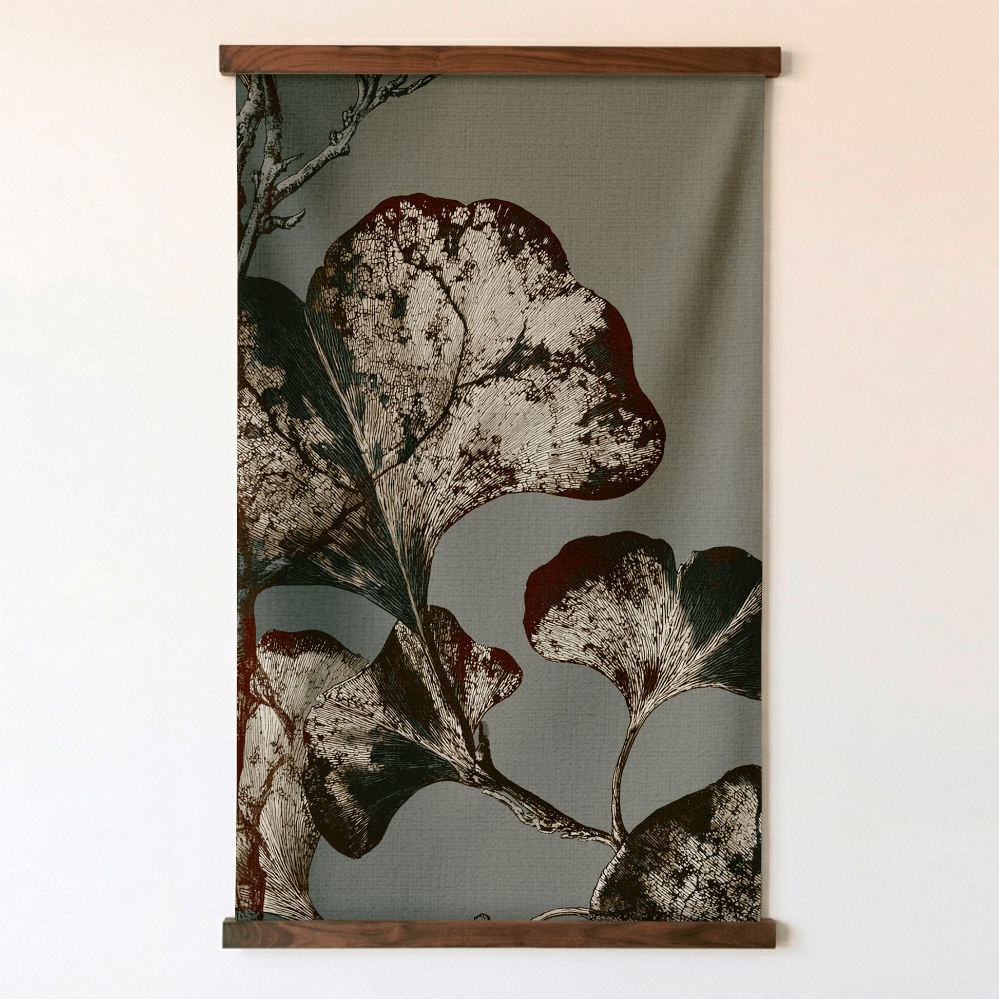 Gilded Ginkgo - Tapestry - Painted Paper