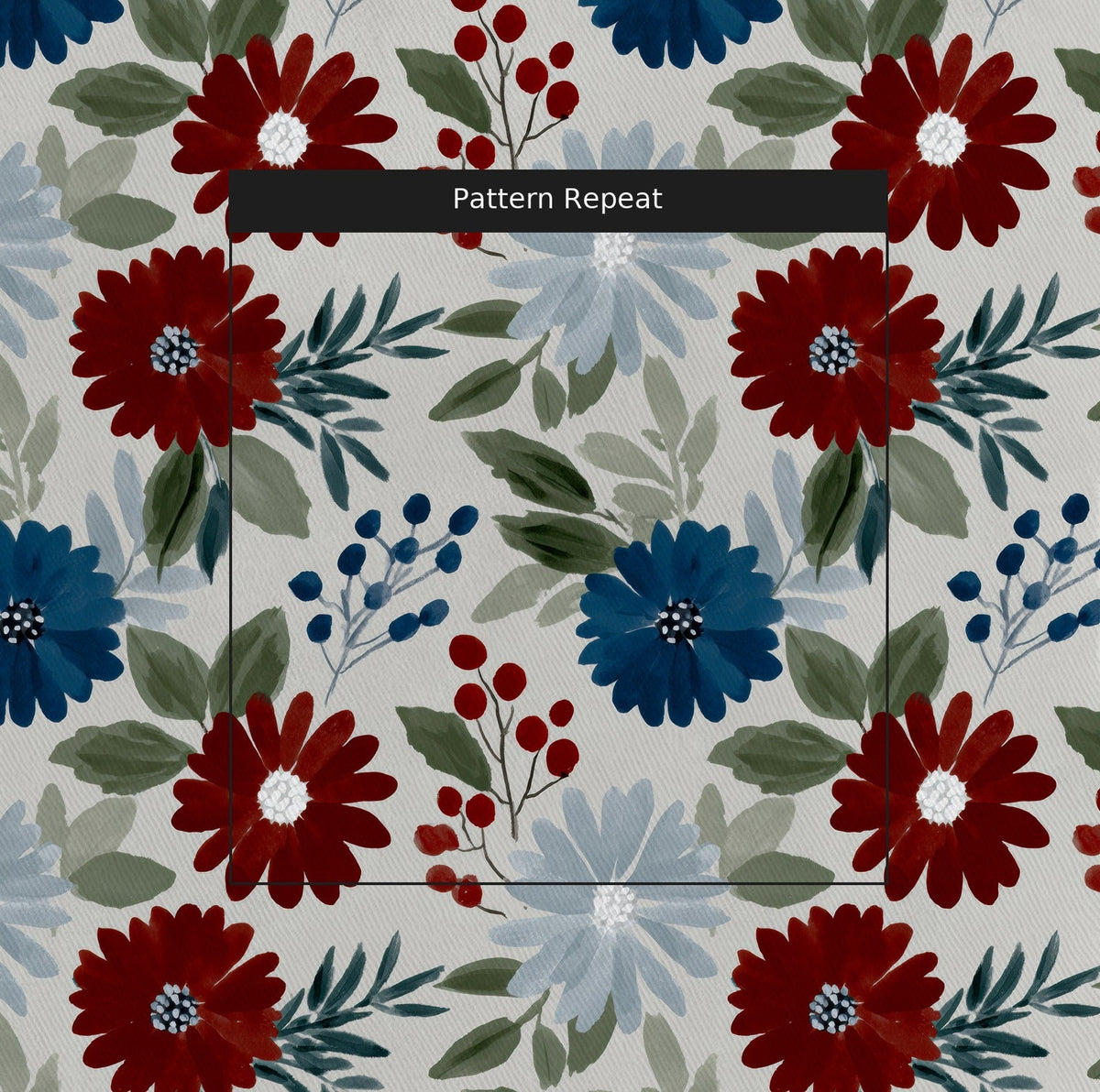 Gilded Petals - Fabric - Painted Paper