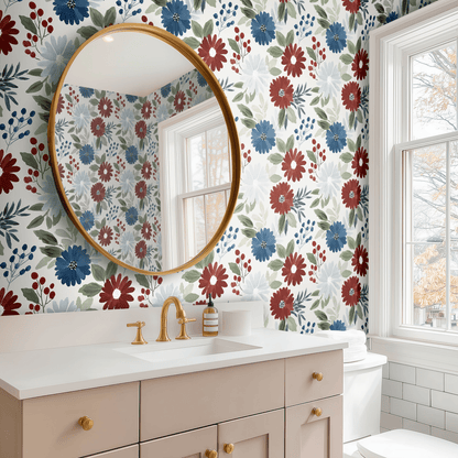 Gilded Petals Wallpaper - Painted Paper