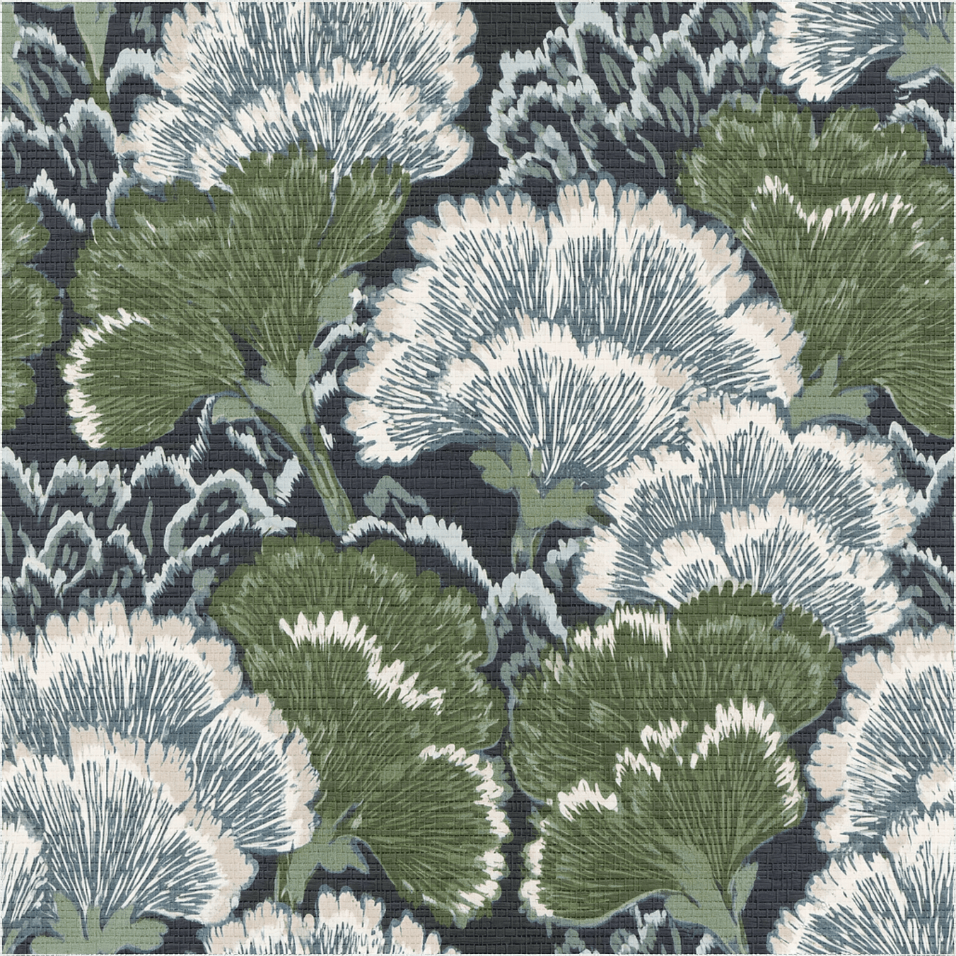 Gingko Textures Faux Grasscloth Wallpaper - Painted Paper