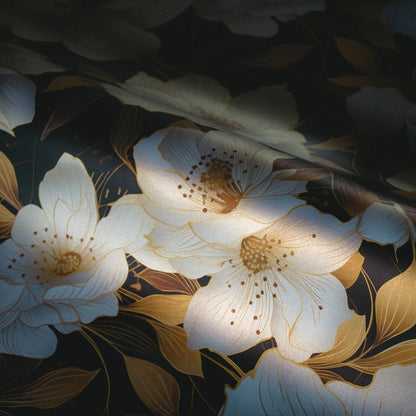 Golden Bloom Wallpaper - Painted Paper