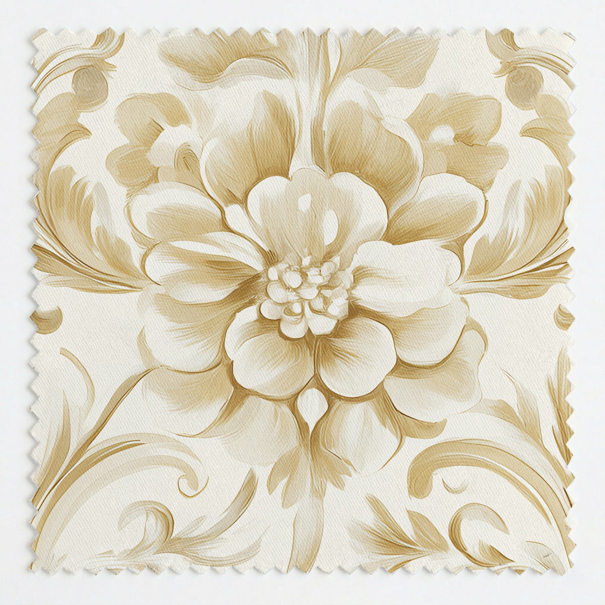 Golden Brocade - Fabric - Painted Paper